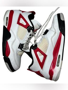 Nike Air Jordan 4 Red Cement Black White Shoes DH6927-161
